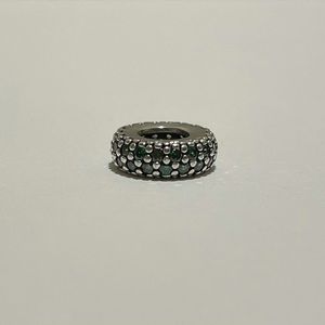 Pandora Narrow Green Rhinestone Charm